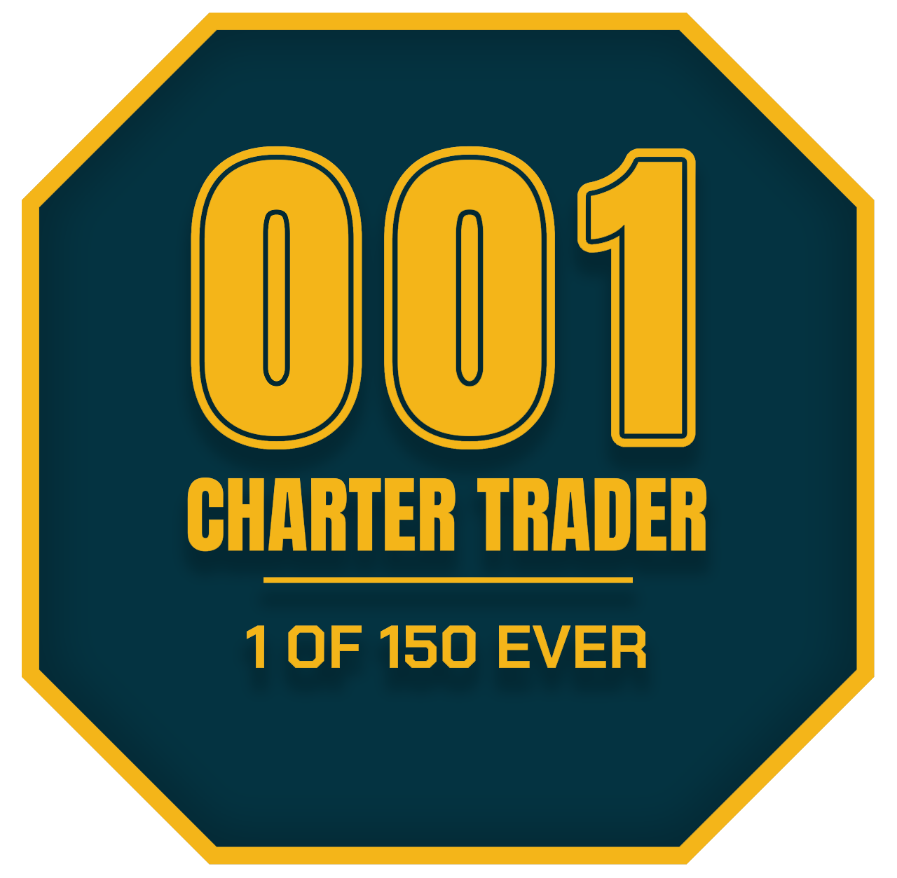 QUSHi Charter Trader Founding Era badge